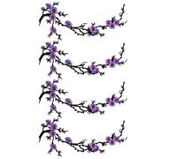 zoocco Cherry Blossom Patches Iron On Sew On Appliques (A18)