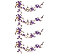 zoocco Cherry Blossom Patches Iron On Sew On Appliques (A19)
