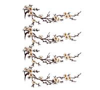 zoocco Cherry Blossom Patches Iron On Sew On Appliques (A4)