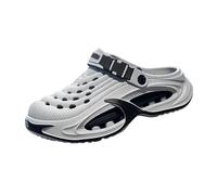zoocco Clogs for Men, Breathable Slip-On Summer Shoes for Beach Garden (Gray,44-45)
