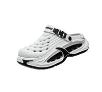 zoocco Clogs for Men, Breathable Slip-On Summer Shoes for Beach Garden (White,36-37)