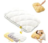 zoocco Cold Marshmallow Pillow for Cooling Sleep Comfort, Soft Cloud Support for Hot Sleepers, Bed & Side Sleeper Adults (White,Medium)