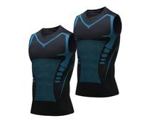 zoocco Compression Shirt Men, S-7XL (2 PCS Black,7XL)