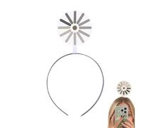 zoocco Copricapo, Brain Loading Symbol Headband Funny Headbands with Rotating Design, Creative Hairpin Headband & Hairband for Parties, Cosplay, Students, Gifts (1PCS A)