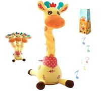 zoocco Dancing Giraffe Singing 60 Songs Multifunctional Remote Control Stuffed Animal Repeats What You Say Hi-Fi Sound Interactive Musical Giraffe Durable for Toddlers