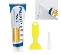 zoocco Drywall Repair Kit with Scraper, Wall Mending Agent Paste, Wall Filler for Nail Holes Cracks Dents, Portable DIY Drywall Patch Kit for Home Improvement (150g)