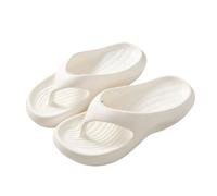 zoocco Flip Flops for Women, Platform Sandals Women, Pillow Arch Support Flip Flops for Womens, Non-Slip Eva Pillow Slippers (White,45)