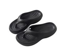 zoocco Flip Flops for Women, Platform Sandals Women, Pillow Arch Support Flip Flops for Womens, Non-Slip Eva Pillow Slippers (Black,45)