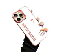 zoocco Gods Plan Phone Case, God Phone Case Full Coverage Cases for iphone 17 Pro Max to 13 Series, TPU Anti-Drop & Ultra Skin-Friendly Touch (Rosa,17 Pro)