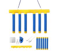 zoocco Hand Speed Challenge Game - Drop Stick Game, Hand Eye Coordination Training Reaction Training Speed Challenge Adjustable Catching Sticks (b,Yellow)