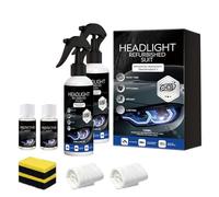 zoocco Headlight Restoration Kit, Restores Clarity & Brightness for Foggy, Cloudy, Oxidized Headlights, Suitable for all Vehicle Types (2 PCS)
