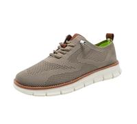 zoocco Herrenschuhe Sommer, Bequeme, Leichte Breeze-Schuhe mit für Arbeit, Reisen und AlltäGliche SpaziergäNge (Khaki,46)