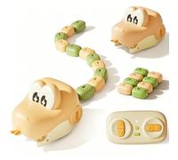 zoocco Magnetic Snake Game Remote Control Snake Toy Interactive Battle (Yellow)