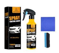 zoocco Nano Hydrophobic Ceramic Coating - 300ml Car Coating Spray Kit, Easy-to-Spray Auto Paint Protection with Microfiber Cloth for Vehicle Shine (1 Sets)