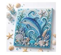 zoocco Pearl Art Kit for Adults 3D Ocean Diamond Painting Octopus DIY Craft (#B)
