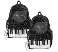 zoocco Piano Backpack Polka Dot (2 PCS Black)