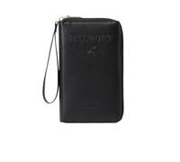 zoocco Porta Passaporto da Viaggio, RFID Passport Wallet with Card Slots, Multi-Functional Passport Holder for Family, Business People, Travel Enthusiasts, Elderly Travelers (Black)
