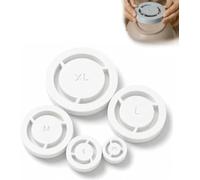 zoocco Pottery Foot Ring Tool 5 Pack Clay Base Aligner Ceramic Tool (#B)