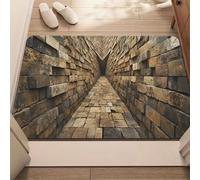 zoocco Rug That Looks Like a Hole, 3d Rugs Optical Illusion, Realistic Bottomless Pit Design, Non-Slip Playroom Floor Mat to Trick Pets (D,50 * 80cm)