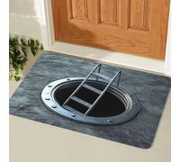 zoocco Rug That Looks Like a Hole, 3d Rugs Optical Illusion, Realistic Bottomless Pit Design, Non-Slip Playroom Floor Mat to Trick Pets (I,50 * 80cm)