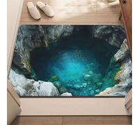 zoocco Rug That Looks Like a Hole, 3d Rugs Optical Illusion, Realistic Bottomless Pit Design, Non-Slip Playroom Floor Mat to Trick Pets (C,30 * 40cm)