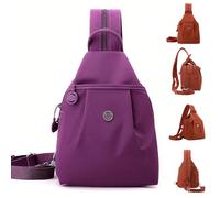 zoocco Waterproof Two Way Commuter Bag, Anti-Theft Waterproof 2-Way Commuter Bag Lightweight & Multi-Pockets for Women (Purple)