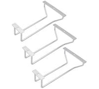 zoohot Portabicchieri da vino da 17,8 cm, in acciaio inox, per armadietto, cucina, bar (1 fila, 3 pezzi)
