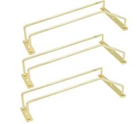 zoohot Portabicchieri da vino in acciaio inox, 24,5 cm, da appendere sotto l'armadietto, da cucina, bar, set da 3