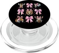 Zookeeping Zookeeper Animali Selvaggi Ragazza Coquette Bow Rosa Mamma PopSockets PopGrip per MagSafe
