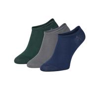 ZOOKSY - Calze Corte da Uomo e da Donna 3 paia I Taglia (41-46) I Calzini Doona Cotone I Calze Estive da Donna e da Uomo I Calzini da Uomo alla Caviglia I Colore: Grafite, blu navy, verde scuro