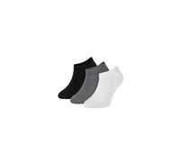 ZOOKSY - Calze corte per ragazzi e ragazze I Taglia (24-29/30-35) I Calzini in Cotone I Calzini Estivi per Bambini I Calzini Sportivi, bianco, grafite, nero, 30-35
