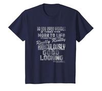 Zoolander Is There More To Life Quote Maglietta, Bambini, Navy, 3 Anni