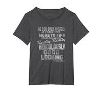 Zoolander Is There More To Life Quote Maglietta, Donna Plus-Size, Grigio Scuro, 6X