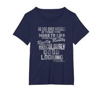 Zoolander Is There More To Life Quote Maglietta, Donna Plus-Size, Navy, 1X