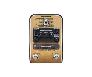 ZOOM AC-2 Acoustic Creator - DI-Box e pedale effetto per chitarra acustica, modellazione di varie forme del corpo, effetti, accordatore per studio e palcoscenico