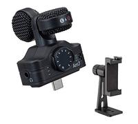 Zoom Am7 Mid-Side Stereo Mic con USB-C Connettore Bundle con Smartphone Treppiede Adattatore