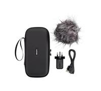 ZOOM APH-6e - Set di accessori per registratore H6essential Handy - Kit completo con parabrezza, adattatore di alimentazione, custodia, cavo USB-C - per registrazione audio mobile - versione UK - Nero