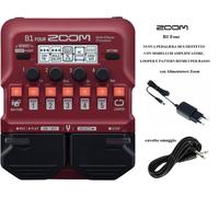 ZOOM B1 FOUR PEDALE MULTI EFFETTI CON LOOPER E PATTERN RITMICI PER BASSO + CAVO