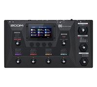 Zoom B6 Bass Multi-Effects Processore con 4 DI Box, A/B Switcher, Interfaccia Touchscreen, 100+ Effetti Integrati, Modellazione Amp, IR, Looper, & Interfaccia Audio per Registrazione Diretta al