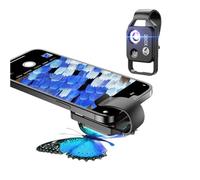 Zoom Lens for iphone, Nano Zoom 200x for iphone, 200x Phone Mini Microscope with Polarizer, High-Tech Clip-On Lens, HD, Built-in Light, for iPhone and Android (Black)
