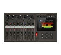 Zoom R20 Multi Track Recorder | 16 tracce | 6x XLR + 2x XLR/TRS | alimentazione phantom | editor | effetti | schermo LCD a colori | studio di registrazione per musicisti | versione UK | nero
