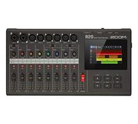 Zoom R20 Multi Track Registratore da tavolo, con touchscreen, editing integrato, 16 tracce, 6 ingressi XLR, 2 ingressi combinati, effetti, sintetizzatore, loop batteria e interfaccia audio USB.