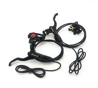 Zoom Shenzhen - Set di freni a disco idraulici per e-bike HB-875-E, anteriore e posteriore, senza rotore (Nero)