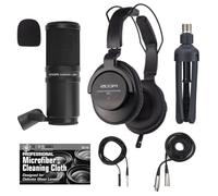 Zoom ZDM-1 - Set microfono per podcast con cuffie, parabrezza, XLR e supporto da tavolo con accessorio TheImagingWorld