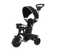 Zoomee Trike Deluxe 4 in 1+, grigio tempesta, regolabile ed evoluzione per bambini dai 10 ai 36 mesi, controllo genitori, caratteristiche di sicurezza, tettuccio parasole UV, sedile imbottito, peso