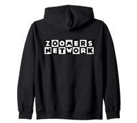 Zoomers Network - Zoomer Parodia Uomini Donne Anni 90 Anni 2000 2010 Felpa con Cappuccio