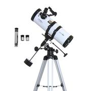 Zoomion Philae 114/500 EQ riflettore telescopio - Cannocchiale astronomico con treppiede, supporto e oculari per bambini e principianti