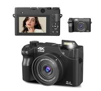 Zoomix Digital Camera,Zoomix Digital Camera 75mp,18X Digital Zoom Compact Camera with 3 Inch LCD Screen, Front and Rear Dual Cameras (Black)