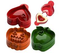 ZOOMPIL 3pcs Stampi per Torte Tascabili, Fall Hand Pie Moulds, Stampo da Forno per Torta di Mele, Stampi per Torte a Mano di Pasta Grigliata Adatti per la Festa di Natale di Halloween