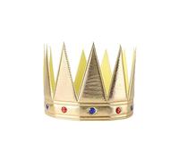 ZOOMPIL Corone per Bambini, Corone del Re, Cappelli da re Corona, per Bambino per Carnevale per le Feste di Compleanno Gioco di Ruolo il re e la Regina Adatto a Bambini e Adulti